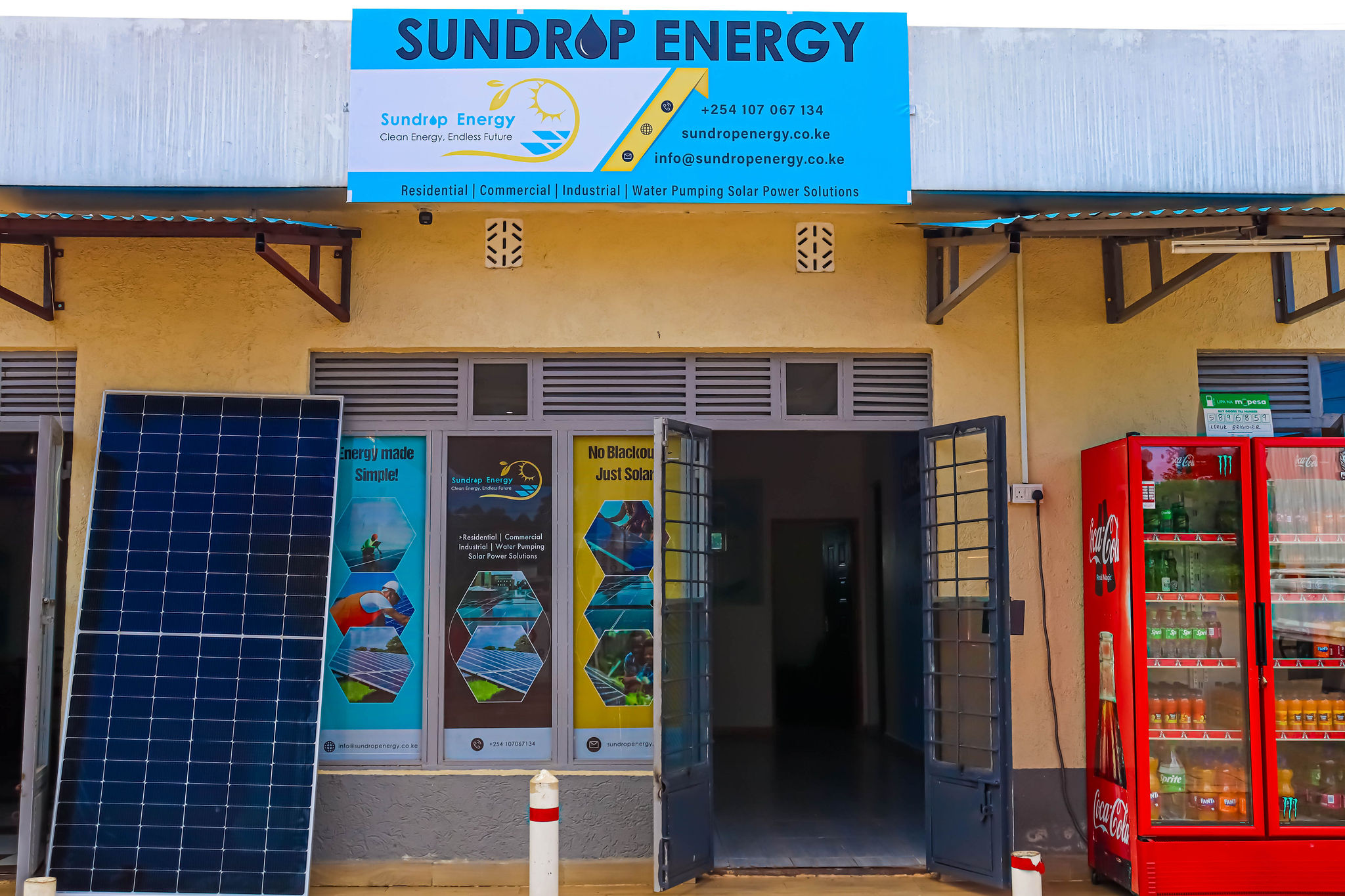 Sundrop Energy office and showroom at Galana Energies Bungoma