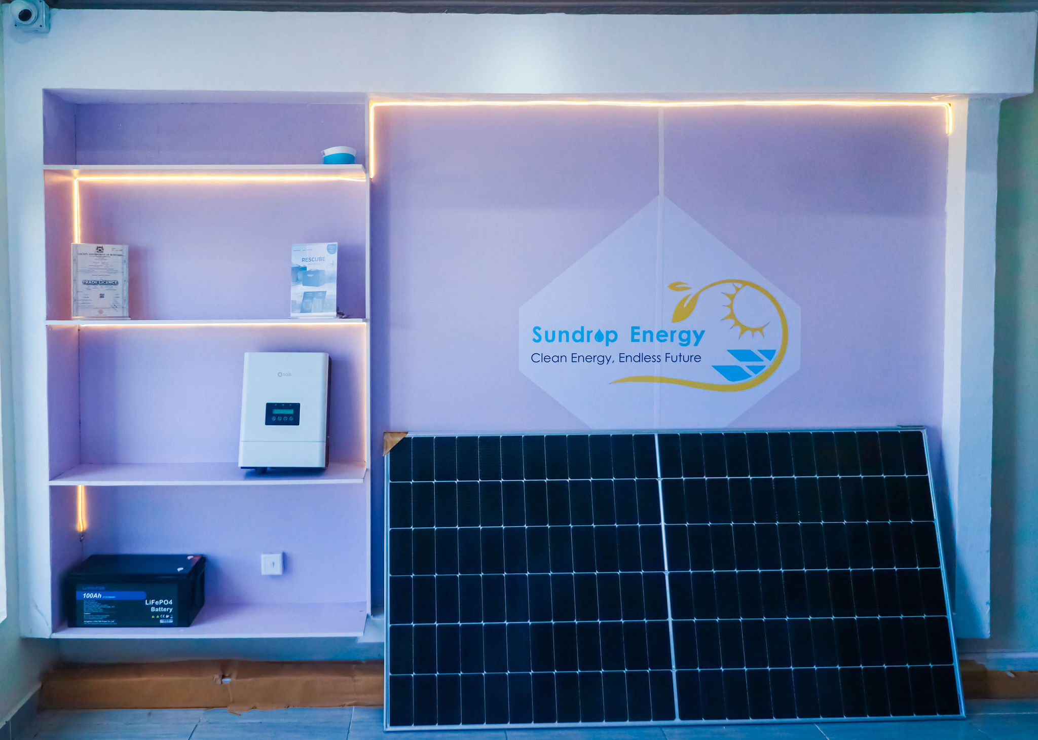 Sundrop Energy showroom system display